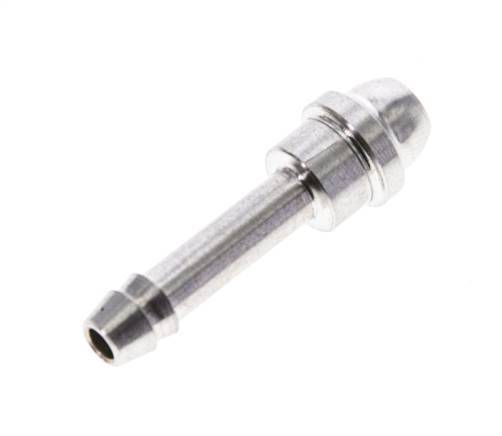 Boquilla de acero inoxidable de 4 mm sin tuerca de unión (G1/8'') 12mm
