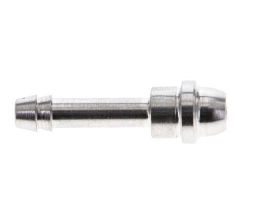 Boquilla de acero inoxidable de 4 mm sin tuerca de unión (G1/8'') 12mm