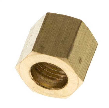 Tuerca de unión de latón de 4/6mm (G1/8'') L11mm [10 Piezas]