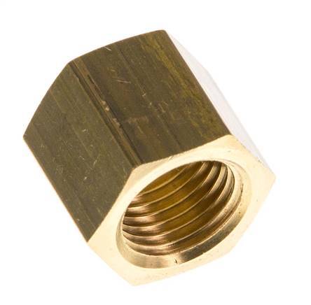 9mm (G1/4'') Tuerca de Unión de Latón L15.5mm [5 Piezas]