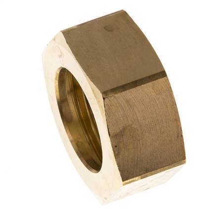Tuerca de unión de latón de 19mm (G1'') L17mm