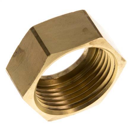 Tuerca de unión de latón de 19mm (G1'') L17mm