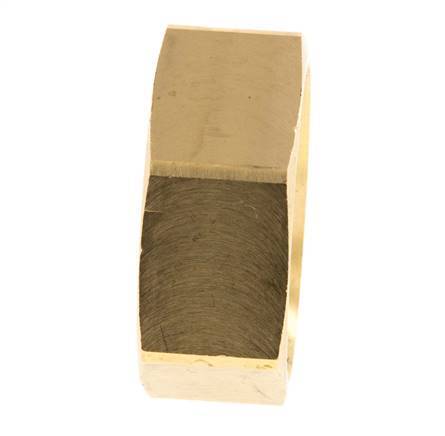 Tuerca de unión de latón de 25mm (G1'') L16mm [2 Piezas]