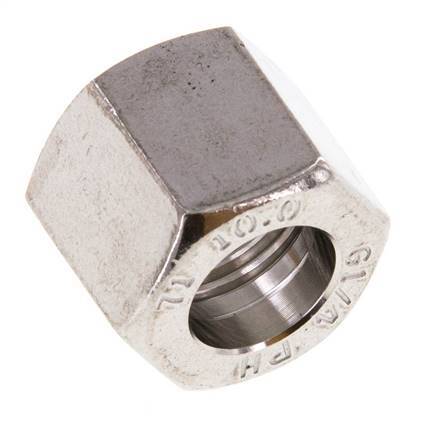 4/6/9mm (G1/4'') Stainless Steel Union Nut L14.5mm [2 Pieces]