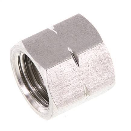 4/6/9mm (G1/4'' LH) Stainless Steel Union Nut L15mm