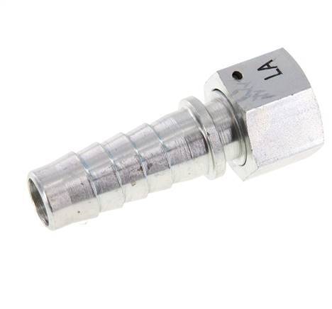 19x33 mm y G3/4'' pilar de manguera de acero galvanizado con tuerca de unión DIN EN 14423 / DIN 2826