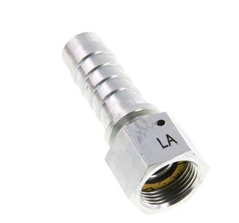 19x33 mm y G3/4'' pilar de manguera de acero galvanizado con tuerca de unión DIN EN 14423 / DIN 2826