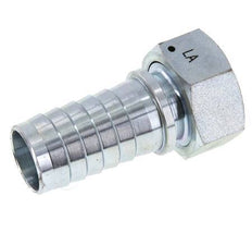 32x48 mm y G1-1/4'' pilar de manguera de acero galvanizado con tuerca de unión DIN EN 14423 / DIN 2826