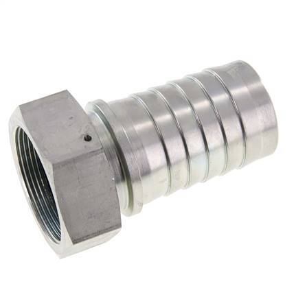 50x68 mm & G2'' pilar de manguera de acero galvanizado con tuerca de unión DIN EN 14423 / DIN 2826