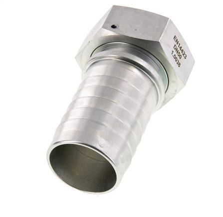 50x68 mm & G2'' pilar de manguera de acero galvanizado con tuerca de unión DIN EN 14423 / DIN 2826