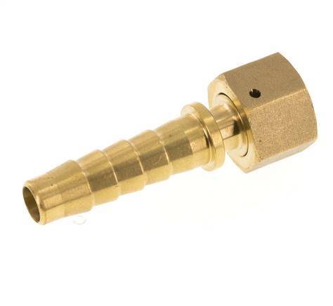 Pilar de manguera de latón 13x25 mm y G1/2'' con tuerca de unión DIN EN 14423 / DIN 2826