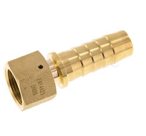 Pilar de manguera de latón 19x33 mm y G3/4'' con tuerca de unión DIN EN 14423 / DIN 2826