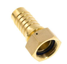Pilar de manguera de latón 32x48 mm y G1-1/4'' con tuerca de unión DIN EN 14423 / DIN 2826