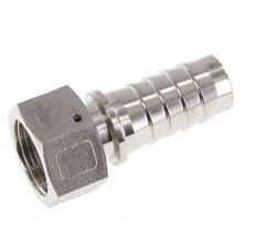 Pilar de manguera de acero inoxidable 1.4301 de 25x40 mm y G1'' con tuerca de unión DIN EN 14423 / DIN 2826