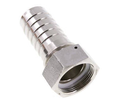 38x54 mm y G1-1/2'' Pilar de manguera de acero inoxidable 1.4301 con tuerca de unión DIN EN 14423 / DIN 2826