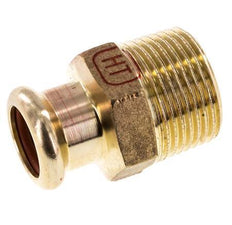 Racor a presión - 15 mm hembra y R 3/4'' macho - Aleación de cobre