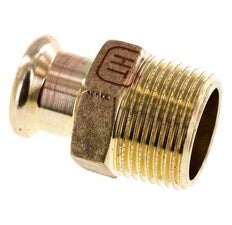 Racor a presión - 15 mm hembra y R 3/4'' macho - Aleación de cobre