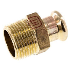 Racor a presión - 15 mm hembra y R 3/4'' macho - Aleación de cobre