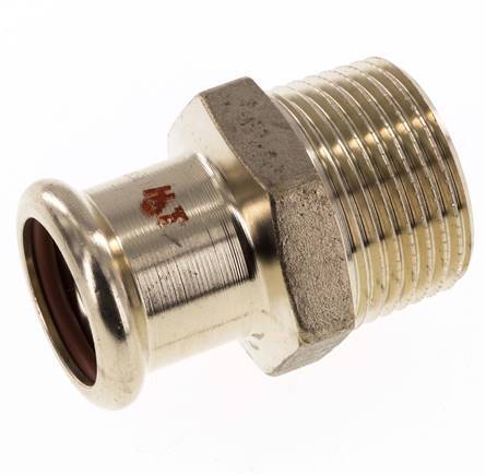 Racor a presión - 22 mm hembra y R 1'' macho - Aleación de cobre