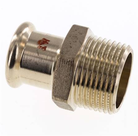 Racor a presión - 22 mm hembra y R 1'' macho - Aleación de cobre