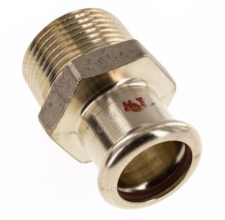 Racor a presión - 22 mm hembra y R 1'' macho - Aleación de cobre
