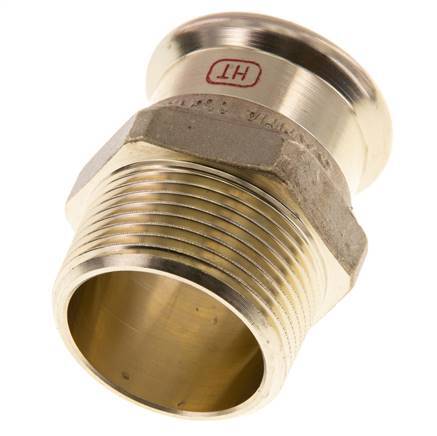 Racor a presión - 35 mm hembra y R 1-1/4'' macho - Aleación de cobre