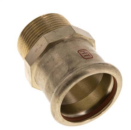 Racor a presión - 42 mm hembra y R 1-1/4'' macho - Aleación de cobre