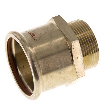 Racor a presión - 54 mm hembra y R 1-1/2'' macho - Aleación de cobre