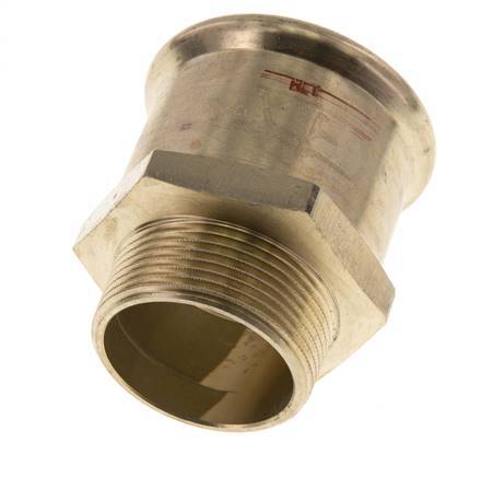 Racor a presión - 54 mm hembra y R 1-1/2'' macho - Aleación de cobre