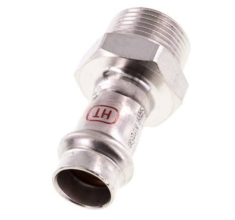 Racor a presión - 15 mm hembra y R 3/4'' macho - Acero inoxidable