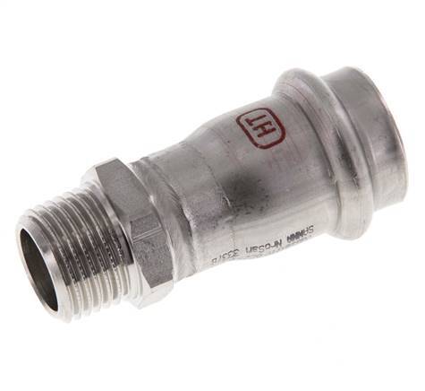 Press Fitting - 22mm Female & R 1/2'' Male - Stainless Steel