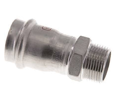 Racor a presión - 28 mm hembra y R 3/4'' macho - Acero inoxidable