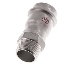 Racor a presión - 28 mm hembra y R 3/4'' macho - Acero inoxidable