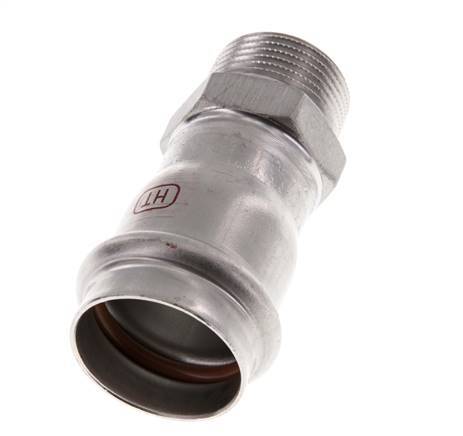 Racor a presión - 28 mm hembra y R 3/4'' macho - Acero inoxidable