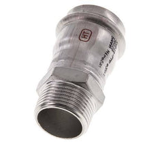 Racor a presión - 35 mm hembra y R 1'' macho - Acero inoxidable