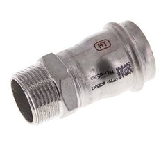 Racor a presión - 35 mm hembra y R 1'' macho - Acero inoxidable