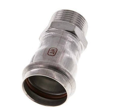 Racor a presión - 35 mm hembra y R 1'' macho - Acero inoxidable