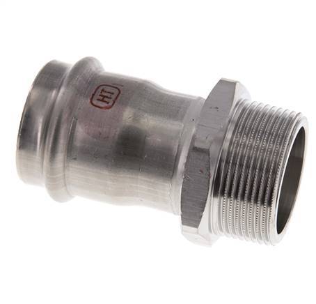 Press Fitting - 42mm Female & R 1-1/2'' Male - Stainless Steel