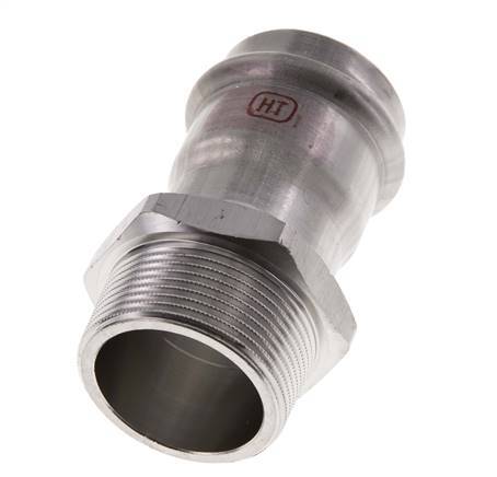 Press Fitting - 42mm Female & R 1-1/2'' Male - Stainless Steel
