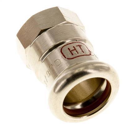 Press Fitting - 15mm Hembra & Rp 3/8'' - Aleación de cobre