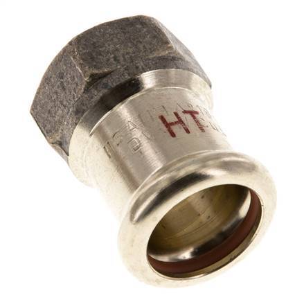 Press Fitting - 18mm Female & Rp 1/2'' Female - Copper alloy