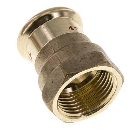 Press Fitting - 22mm Hembra & Rp 1'' Hembra - Aleación de cobre