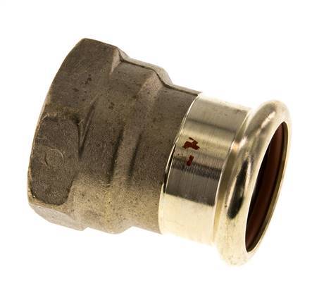 Press Fitting - 28mm Female & Rp 1'' Female - Copper alloy