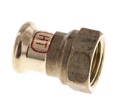 Press Fitting - 35mm Female & Rp 1'' Female - Copper alloy