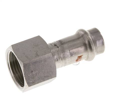 Press Fitting - 15mm Hembra & Rp 3/4'' Hembra - Acero Inoxidable