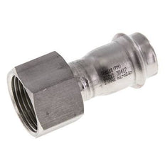 Press Fitting - 22mm Female & Rp 1'' Female - Stainless Steel