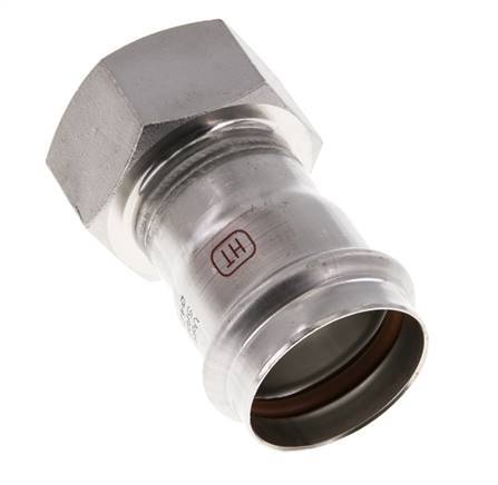 Racor a presión - 42 mm hembra y Rp 1-1/2'' hembra - Acero inoxidable