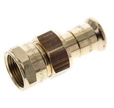 Racor de unión a presión - 18 mm hembra y Rp 3/4'' hembra - Aleación de cobre junta plana