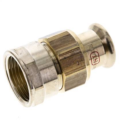 Union Press Fitting - 22mm Female & Rp 1'' Female - Copper alloy Flat Sealing