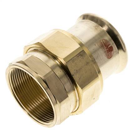 Racor de unión a presión - 54mm Hembra & Rp 2'' Hembra - Aleación de cobre Junta plana